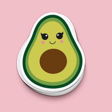 Кавайные мордочки авокадо