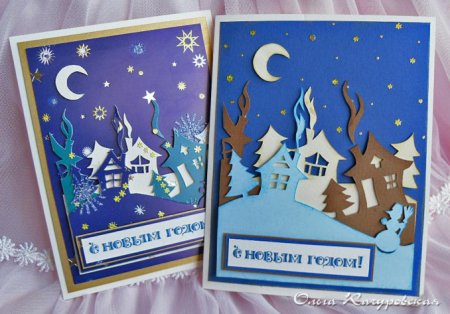 Новогодняя открытка своими руками для детей