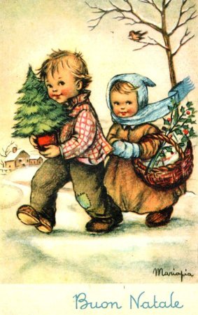 Старинные русские открытки с детьми