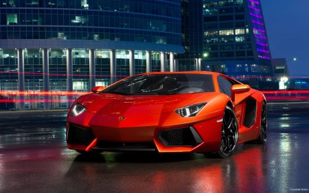 Lamborghini Aventador lp700 красный