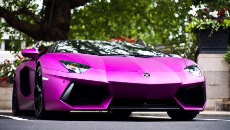 Lamborghini Aventador lp700 розовый