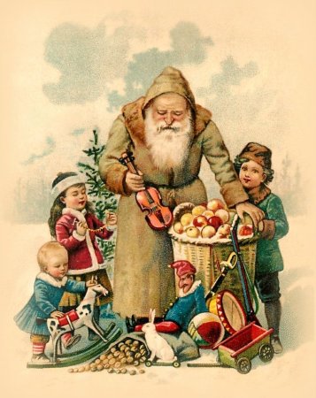 Старинные немецкие новогодние открытки