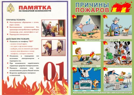 Памятка о пожарной безопасности