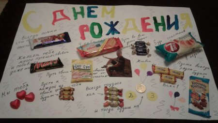 Сладкий плакат на юбилей