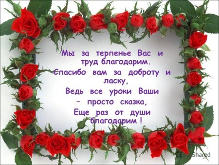 Спасибо за труд