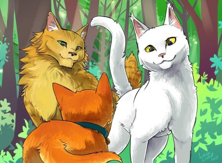 Коты Воители Львиногрив и синяя звезда