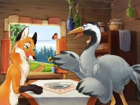 РНС лиса и журавль