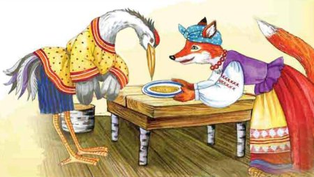 Русская народная сказка лиса и Журавель