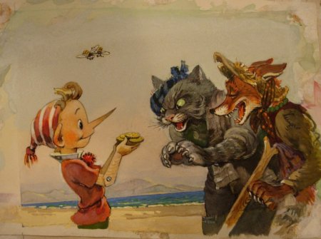 Буратино лиса Алиса и кот Базилио