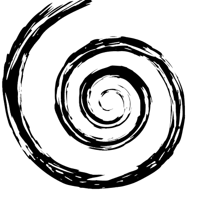 Закрученная спираль символ