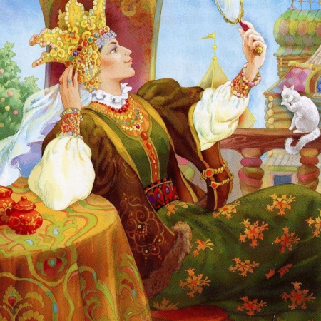 Илллюстрация к а.с. Пушкин "сказка о мертвой царевне"