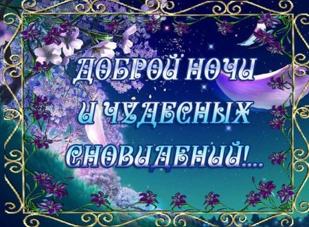 Спокойной ночи вам Мои дорогие