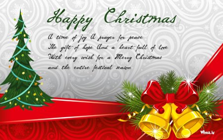 Merry Christmas Card with Wishes