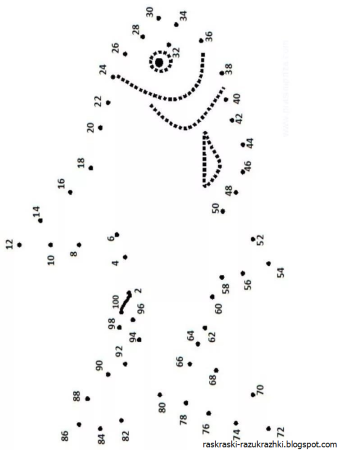 Соединение точек для малышей