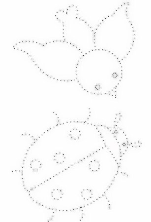 Рисование по точкам для детей