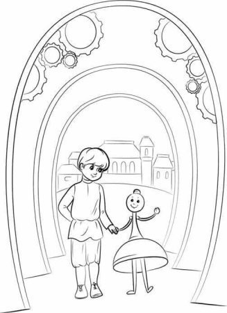 Иллюстрация к сказке городок в табакерке