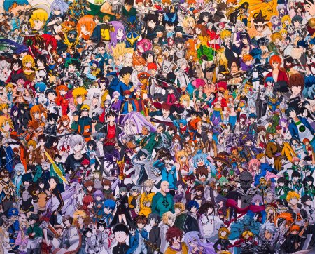 Аниме много персонажей