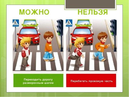 Карточки правил дорожного движения для детей