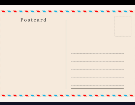Postcard шаблон