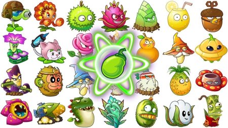 Plants vs Zombies 2 растения