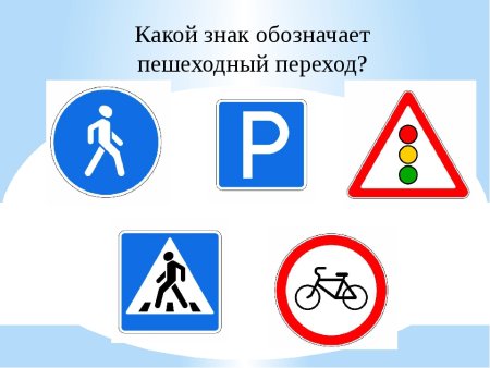 Дорожные знаки для дошкольников