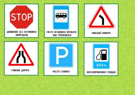 Лото «дорожные знаки»