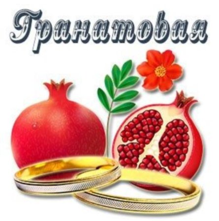 Гранатовая свадьба открытки