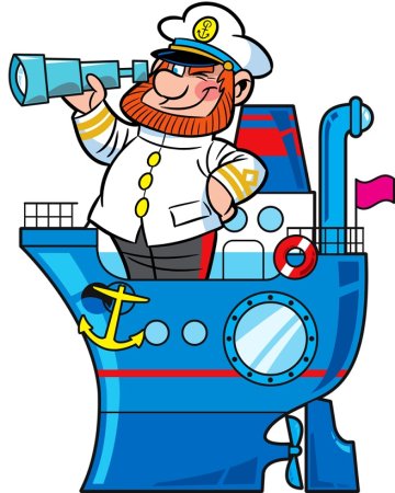 Капитан корабля мультяшный