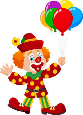 Клоун с шарами