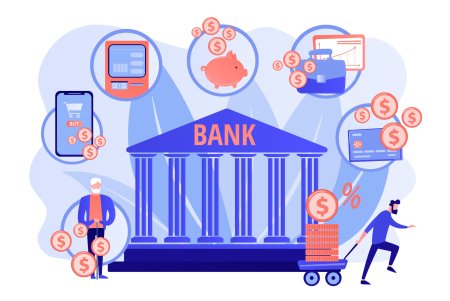 Векторные иллюстрации банк