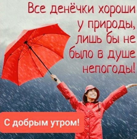 Отличного настроения в любую погоду