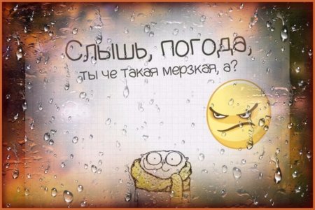С добрым дождливым утром прикольные