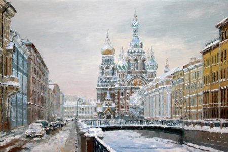 Храм Спаса-на-крови Санкт-Петербург зимой