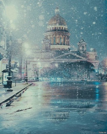 Серый Питер зимой