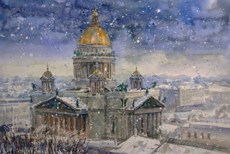 Картина Питер Исаакиевский собор