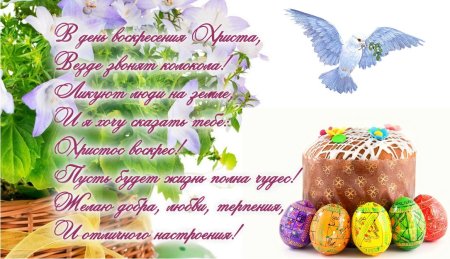 Поздравление с Пасхой