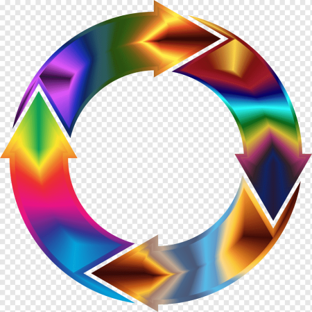 Стрелки по кругу без фона