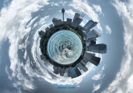 Круговая панорама города