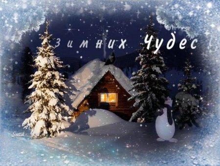 Зимние чудеса открытки