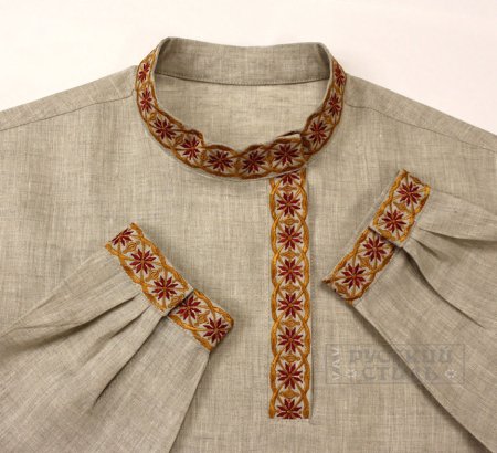 Косоворотка льняная