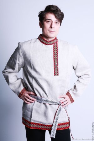 Есенин в косоворотке