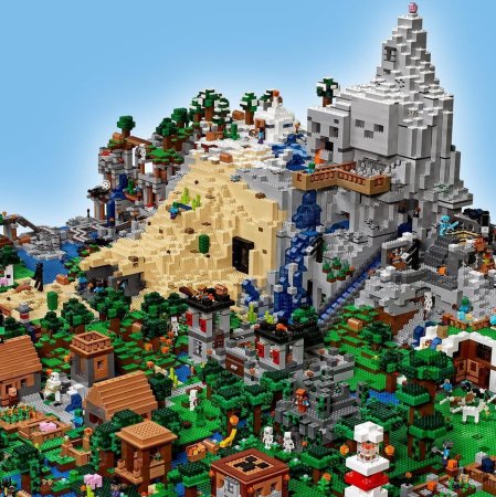 LEGO майнкрафт деревня