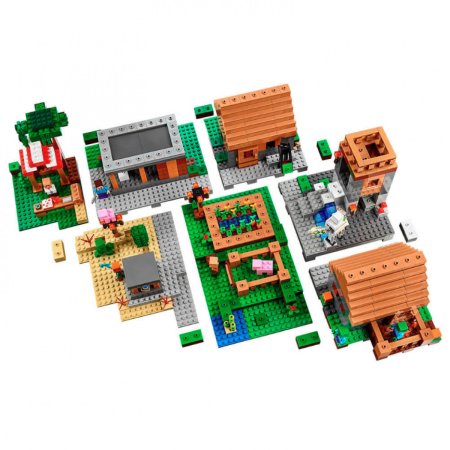 Лего майнкрафт деревня 21128