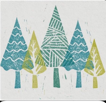 Графическая открытка к новому году