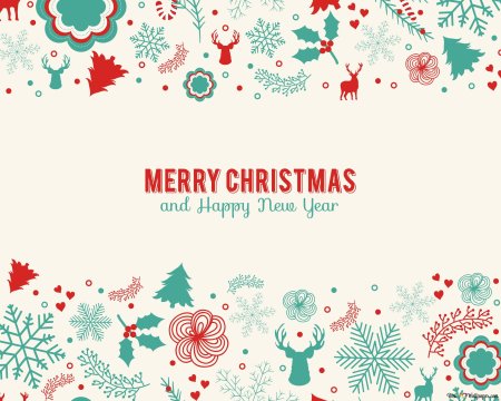 Новогодние открытки векторные