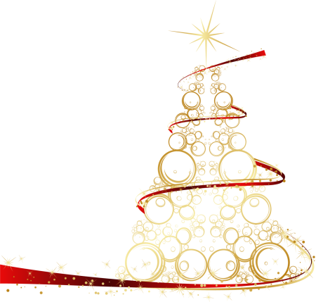 Креативная елка на белом фоне