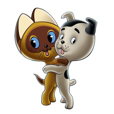 Герои мультика котенок Гав