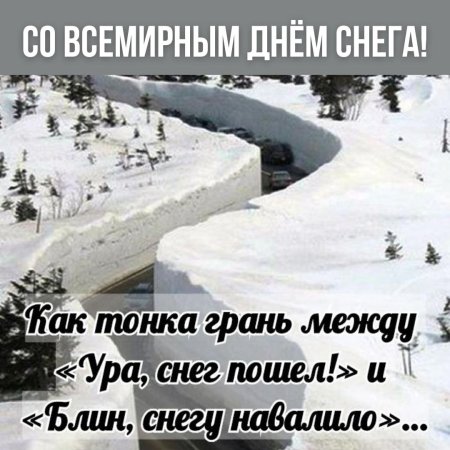 Смешные высказывания о снегопаде