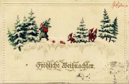 Немецкие открытки с новым годом