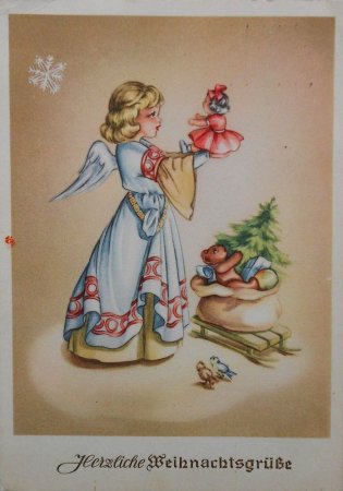 Художник Добсон Рождественская открытка